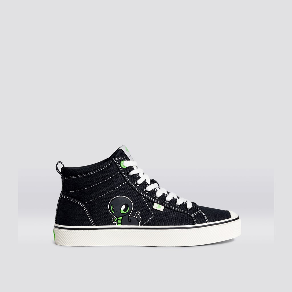 OCA HIGH Cariuma High Top Tela Vegan Noir Homme | MIT-0433502